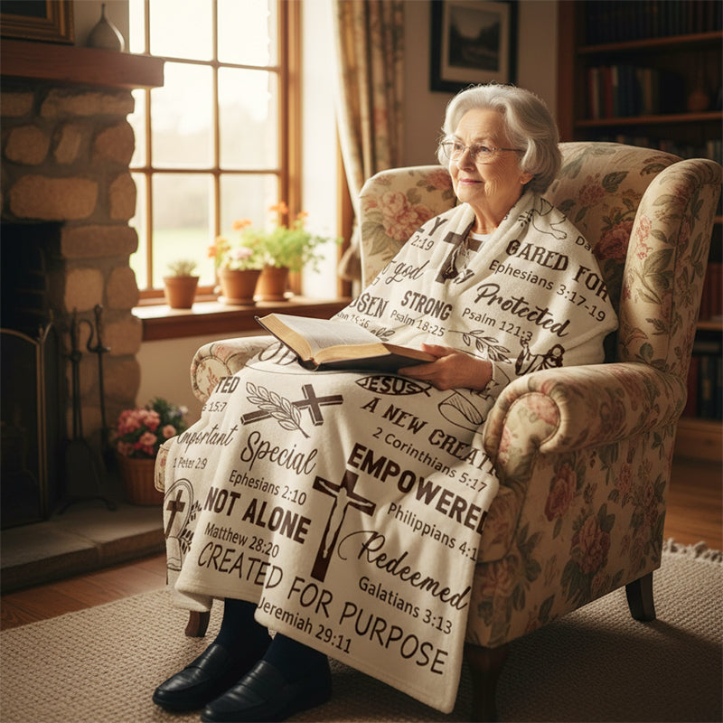 🎁🔥2026 Hot Sale 50%OFF🎁Inspirational Christian Throw Blanket