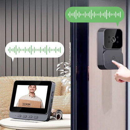🔥New Year's Special Offer:50% OFF🎉Wireless Video doorbell with Monitor & Camera