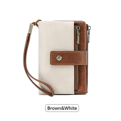 🔥Limited-time offer-Women's Retro Style RFID Blocking Tri-fold Wallet
