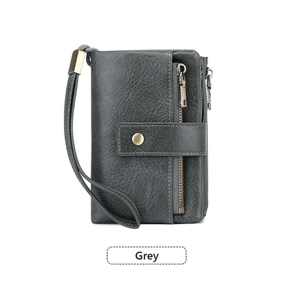 🔥Limited-time offer-Women's Retro Style RFID Blocking Tri-fold Wallet