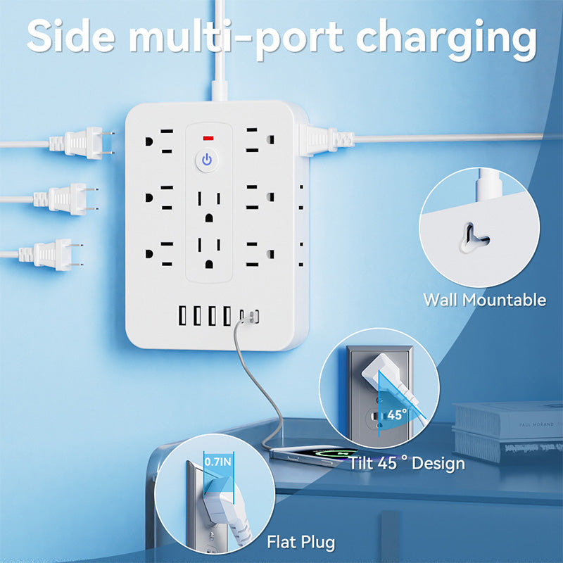 🔥Hot Sale Deals-20-in-1 Power Strip with Overload Protection