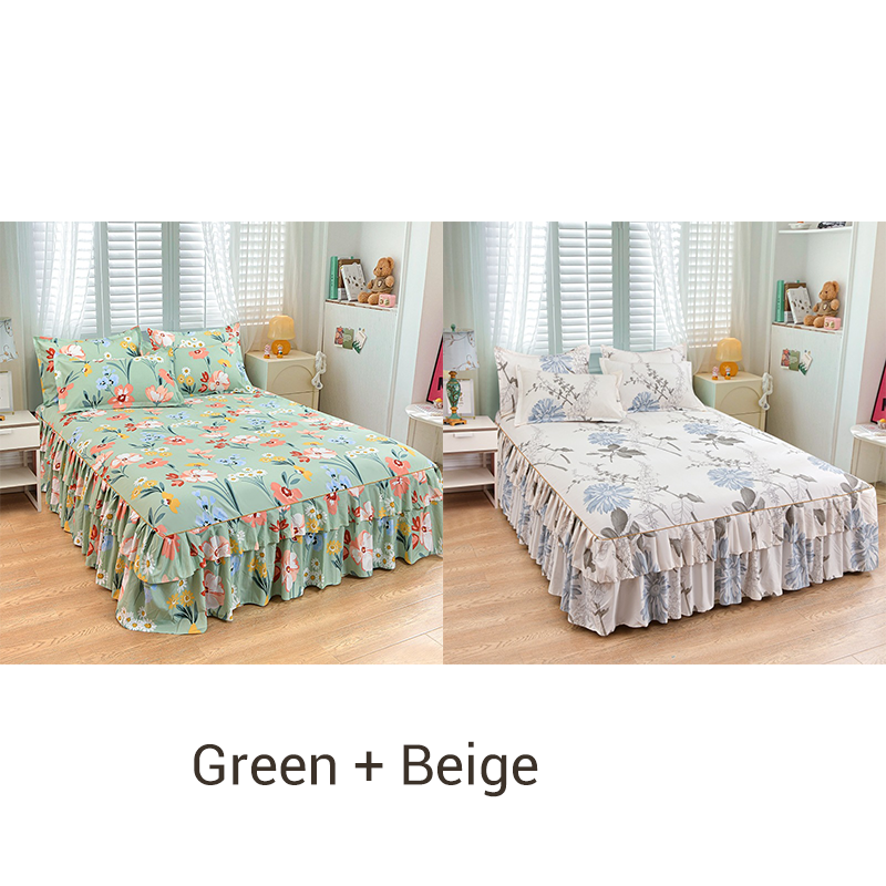 ⏳Limited-time 50% off⏰3-Piece Ruffled Bed Skirt Set🛏️