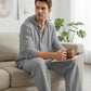 📢📢49% OFF !!!Men's Hooded Casual Loose Top & Pants 2-Piece Set
