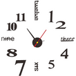 3D DIY Silent Frameless Luminous Wall Clock