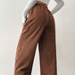 ☁️ Easy Everyday Comfort | Women's Wide-Leg Corduroy Drawstring Trousers