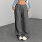 ☁️ Easy Everyday Comfort | Women's Wide-Leg Corduroy Drawstring Trousers