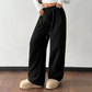 ☁️ Easy Everyday Comfort | Women's Wide-Leg Corduroy Drawstring Trousers