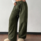 ☁️ Easy Everyday Comfort | Women's Wide-Leg Corduroy Drawstring Trousers