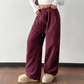☁️ Easy Everyday Comfort | Women's Wide-Leg Corduroy Drawstring Trousers