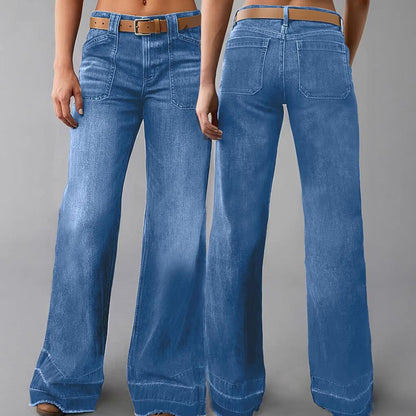 ⏰ 50% OFF NOW! 👖 Women's Retro Flare Jeans – Stretch Denim, Functional Pockets & Vintage High-Waist Fit 🌟