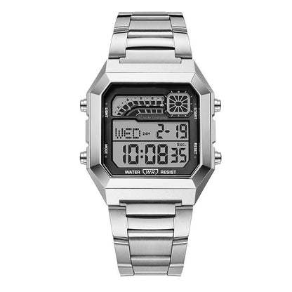 ⌚ 50% OFF! ⏱️ Unisex digital watch with square display – luminous display, 50M waterproof & lightweight durable strap 🌙