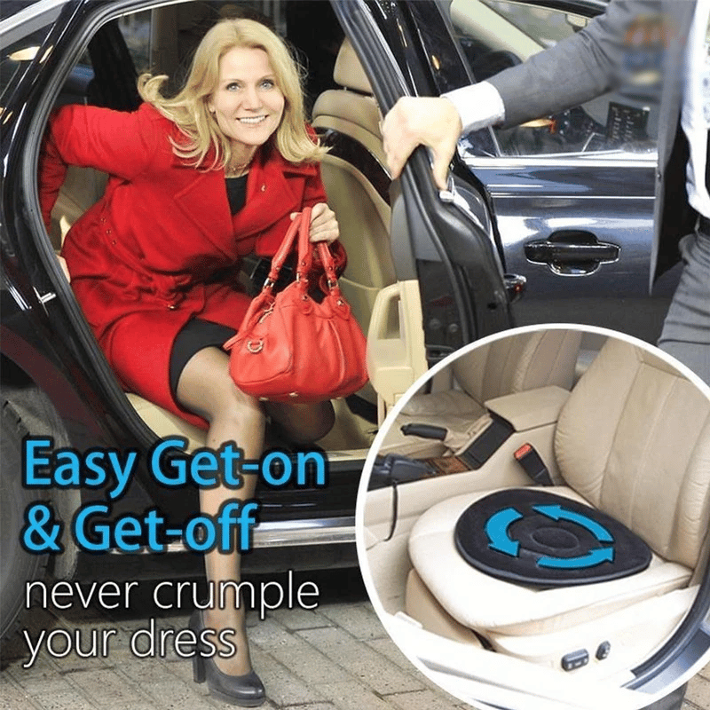 🎁 50% OFF! 🔥 2026 Best-Selling 360° Rotating Seat Cushion – Effortless Swivel, Hip & Back Relief for Car, Office & Home 🚗🪑