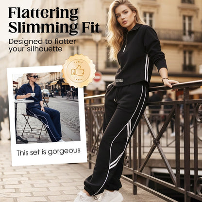🎁2026 New Arrivals 50% OFF💥Women's Half-Zip Casual Tracksuit Set