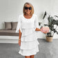 🎁 50% OFF! Women's Elegant Layered Ruffle Sleeve Dress – Effortless Style for Every Occasion 💃
