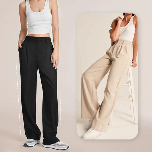 ⏳Limited-time 49% off⏰Women's Wide Leg Dress Pants with Elastic Waist
