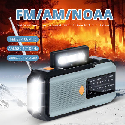 🔥50% OFF!📻Solar Hand-Crank Emergency Weather Radio✨