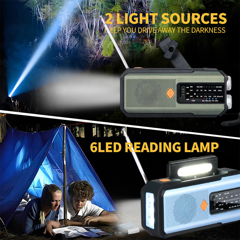 🔥50% OFF!📻Solar Hand-Crank Emergency Weather Radio✨