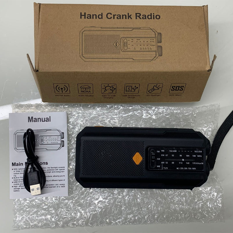 🔥50% OFF!📻Solar Hand-Crank Emergency Weather Radio✨
