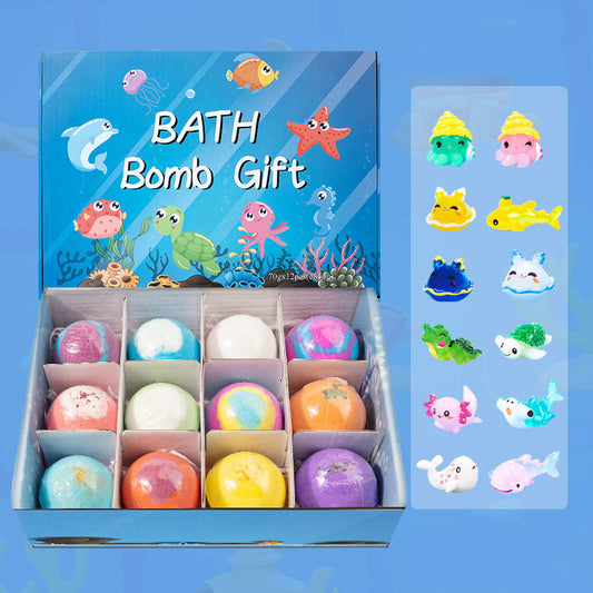 🤩HOT  SALE 50%OFF💖12-Piece Bath Bomb Gift Set for Kids