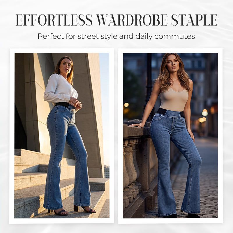 🛒 Buy 2 Get Free Shipping 🚚Women's High-Waist Stretch Flare Denim Jeans