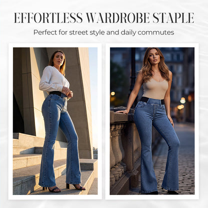 🛒 Buy 2 Get Free Shipping 🚚Women's High-Waist Stretch Flare Denim Jeans