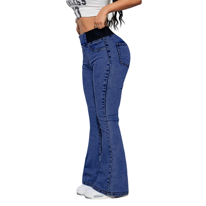 🛒 Buy 2 Get Free Shipping 🚚Women's High-Waist Stretch Flare Denim Jeans