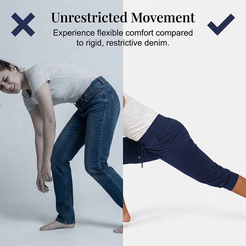 ⚡50% OFF⚡Drawstring Waist Cropped Sweatpants – Soft Polyester, Capri-Length & Side Pockets