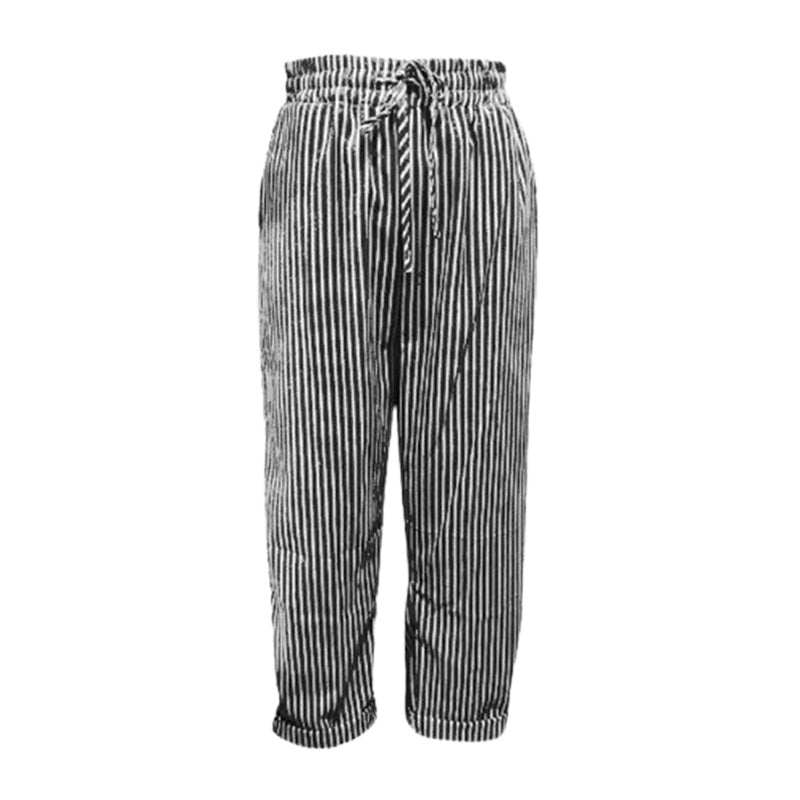 💕What should I wear tomorrow?💕Striped linen cotton trousers for women