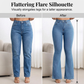 ⏳Time-Limited Special⏰Women's High-Waist Stretch Flare Jeans – Peach Lift, 4-Way Stretch & Leg-Lengthening Silhouette