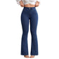 ⏳Time-Limited Special⏰Women's High-Waist Stretch Flare Jeans – Peach Lift, 4-Way Stretch & Leg-Lengthening Silhouette