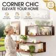 🥳2026 HOT SALE🥳 💝Rustic Wood Corner Wall Shelf✈️Free Shipping