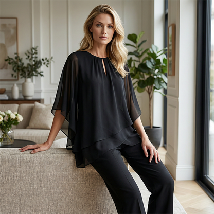 ⏳Time-Limited Special⏰Elegant Asymmetrical Two-Piece Pant Set