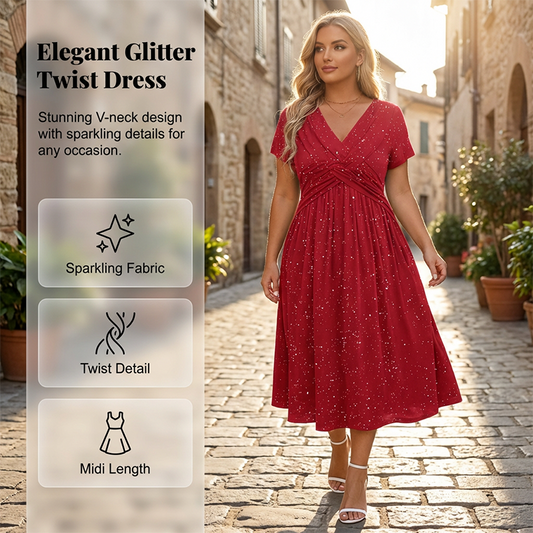 🌸HOT DEAL 50% OFF! Women’s V-Neck Dress – Chic, Elegant & Perfect for Any Occasion ✨