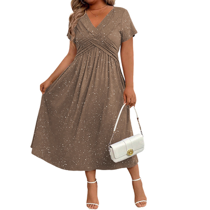 🌸HOT DEAL 50% OFF! Women’s V-Neck Dress – Chic, Elegant & Perfect for Any Occasion ✨