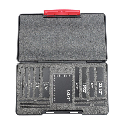 📏 HOT SALE! ⚡ 15 PCS Precision Setup Blocks Height Gauge Set – High Precision, Durable Aluminum Alloy, Clear Scale, Wide Application for Woodworking & Machinery 🛠️