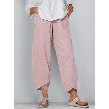 💎 -50% VINTAGE ASYMMETRICAL PANTS! 💎 Elastic Waist, Deep Pockets & Unique Cut – Casual Comfort Redefined