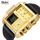 Men's Square Sport Watch| 50mm Oversized Dial, Dual Movement, Men’s Waterproof Luminous Sport Watch