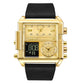 Men's Square Sport Watch| 50mm Oversized Dial, Dual Movement, Men’s Waterproof Luminous Sport Watch