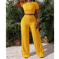 Women's 2-Piece Crop Top & Wide Leg Pants Set