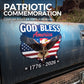 High-Quality Patriotic Eagle & Cross Decal – A Bold Symbol of Faith & Freedom 🇺🇸✝️