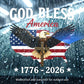 High-Quality Patriotic Eagle & Cross Decal – A Bold Symbol of Faith & Freedom 🇺🇸✝️