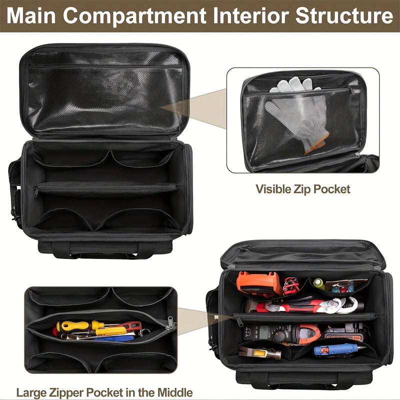 🔥HOT SALE 50% OFF✨14-Inch Heavy-Duty Canvas Tool Bag