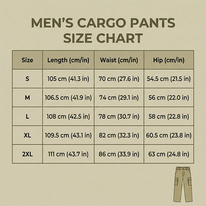 👖 LIMITED-TIME 50% OFF! 🪂 Men's Casual Cargo Pants with Multiple Pockets – Adjustable Waist, Durable Fabric 🏔️