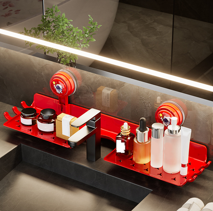 🔥 No-Drill Sink Shelf – Strong Suction Cup, Easy Install in Seconds 🧽✨