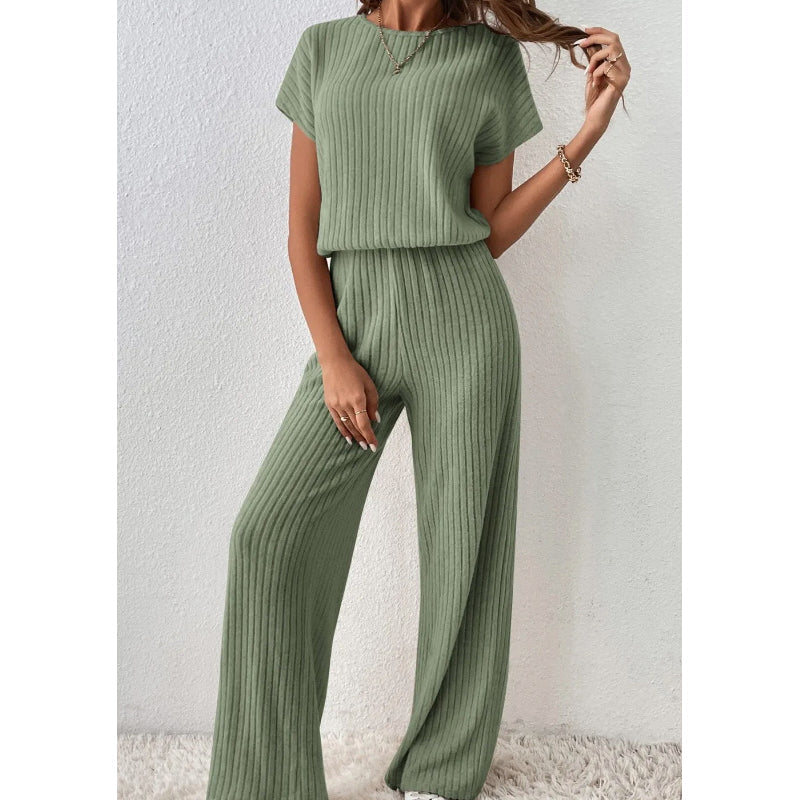💖 Look Put-Together Instantly! Knit Top & Wide-Leg Pants Set – Minimal Effort, Max Style