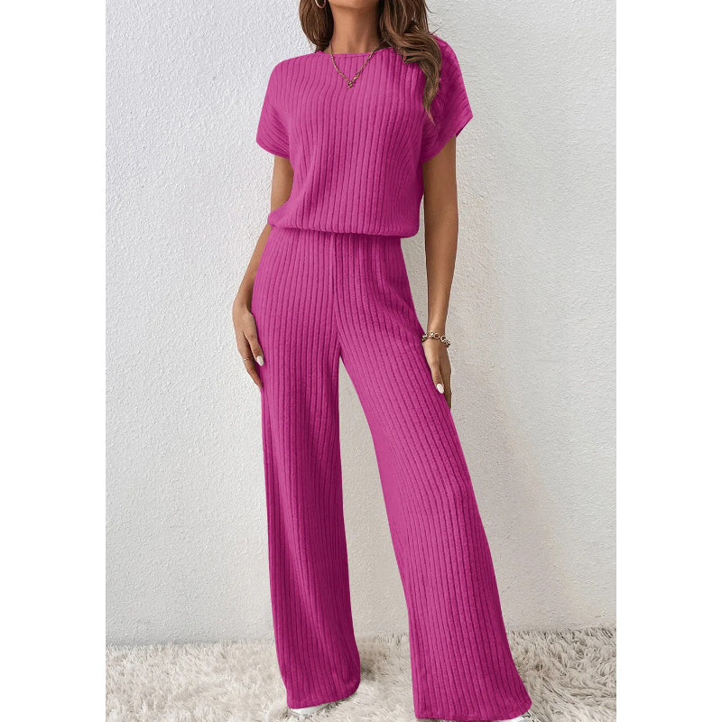 💖 Look Put-Together Instantly! Knit Top & Wide-Leg Pants Set – Minimal Effort, Max Style