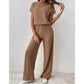 💖 Look Put-Together Instantly! Knit Top & Wide-Leg Pants Set – Minimal Effort, Max Style