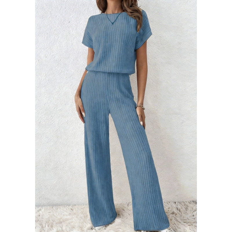 💖 Look Put-Together Instantly! Knit Top & Wide-Leg Pants Set – Minimal Effort, Max Style
