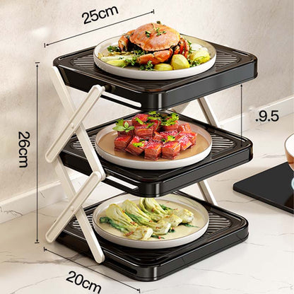 ⚡50% OFF !!🔥Multi-layer Dish & Prep Tray Storage Rack