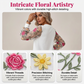 🔥Limited-time offer-Women's Floral Embroidered Mesh Sleeve Dress